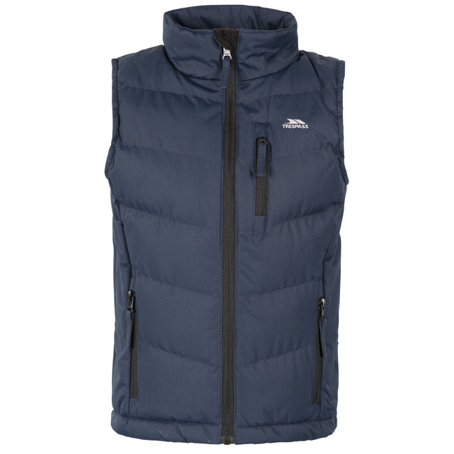 Navy - Front - Trespass Childrens Boys Jetty Padded Gilet