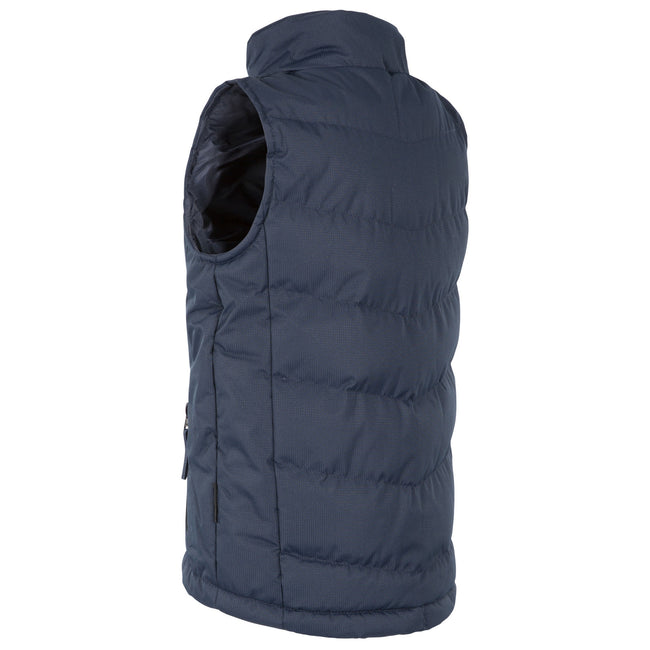 Navy - Back - Trespass Childrens Boys Jetty Padded Gilet