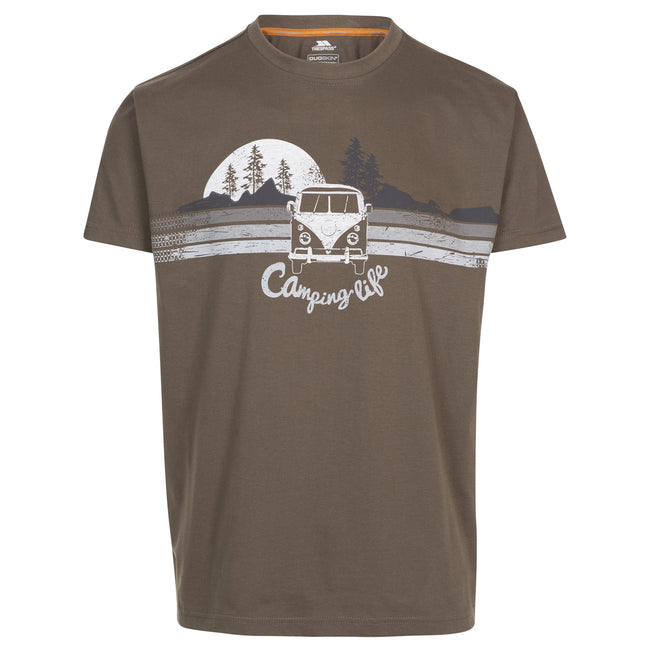 Khaki - Front - Trespass Mens Cromer T-Shirt