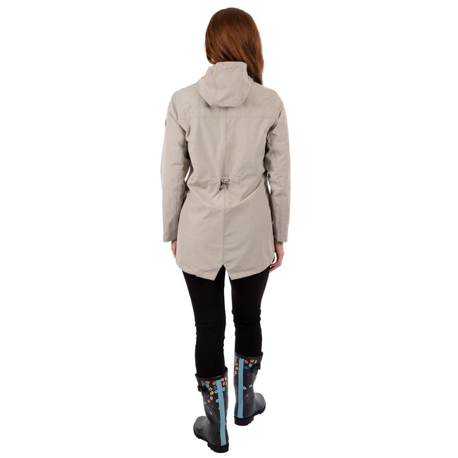 Mushroom - Side - Trespass Womens-Ladies Brampton Waterproof Jacket