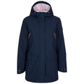 Navy - Front - Trespass Womens-Ladies Brampton Waterproof Jacket