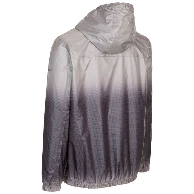 Platinum - Back - Trespass Mens Toronto Waterproof Jacket