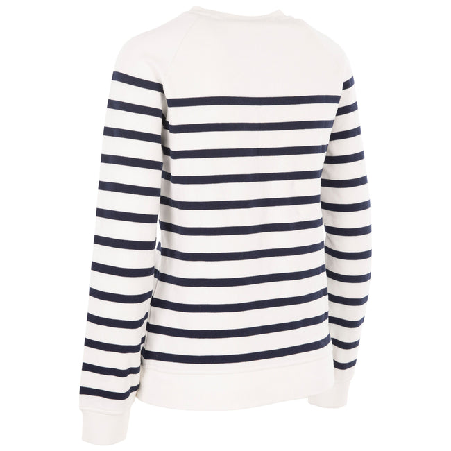 White-Navy - Back - Trespass Womens Chloe Sweatshirt