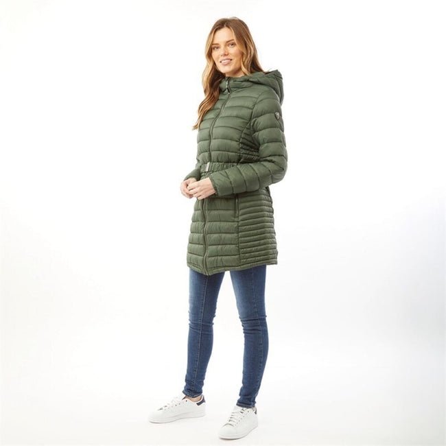 Army Khaki - Back - Trespass Womens-Ladies Santuzza Jacket