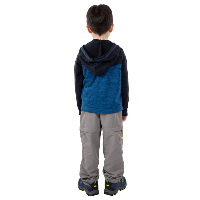 Navy - Side - Trespass Boys Value AT200 Fleece Jacket