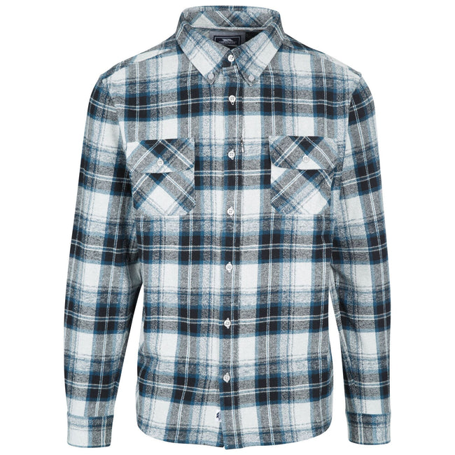 Gray Check - Front - Trespass Mens Wrothamton Shirt