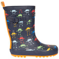 Multicolored - Back - Trespass Childrens-Kids Puddle Monster Galoshes