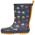 Multicolored - Side - Trespass Childrens-Kids Puddle Monster Galoshes