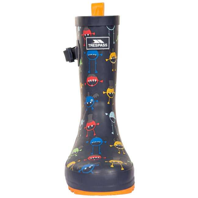 Multicolored - Close up - Trespass Childrens-Kids Puddle Monster Galoshes