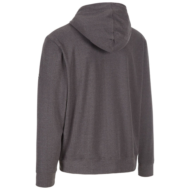 Dark Grey - Back - Trespass Mens Hackforth Marl Full Zip Hoodie