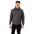 Dark Grey - Pack Shot - Trespass Mens Hackforth Marl Full Zip Hoodie