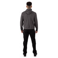 Dark Grey - Close up - Trespass Mens Hackforth Marl Full Zip Hoodie
