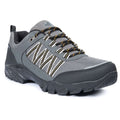 Charcoal - Front - Trespass Mens Cian Sneakers