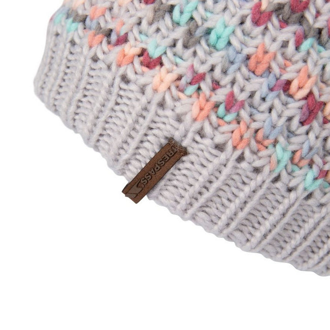 Pale Grey - Pack Shot - Trespass Womens-Ladies Irmina Space Dye Beanie