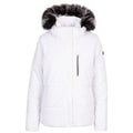 White - Front - Trespass Womens-Ladies Recap Waterproof Jacket