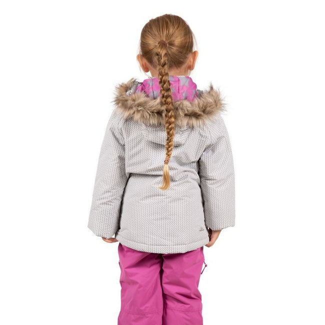 Platinum - Close up - Trespass Girls Denia TP50 Ski Jacket