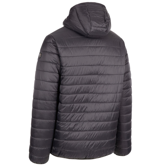 Black - Back - Trespass Mens Senby Reversible Jacket