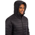 Black - Side - Trespass Mens Senby Reversible Jacket