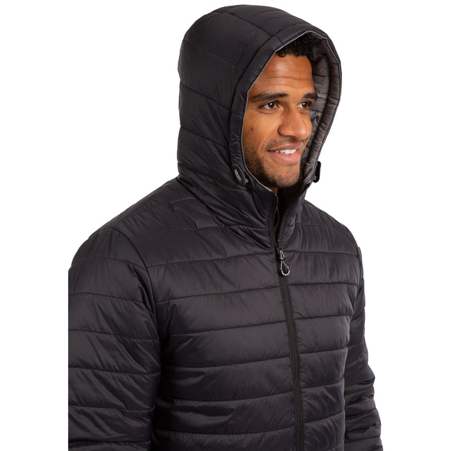 Black - Side - Trespass Mens Senby Reversible Jacket