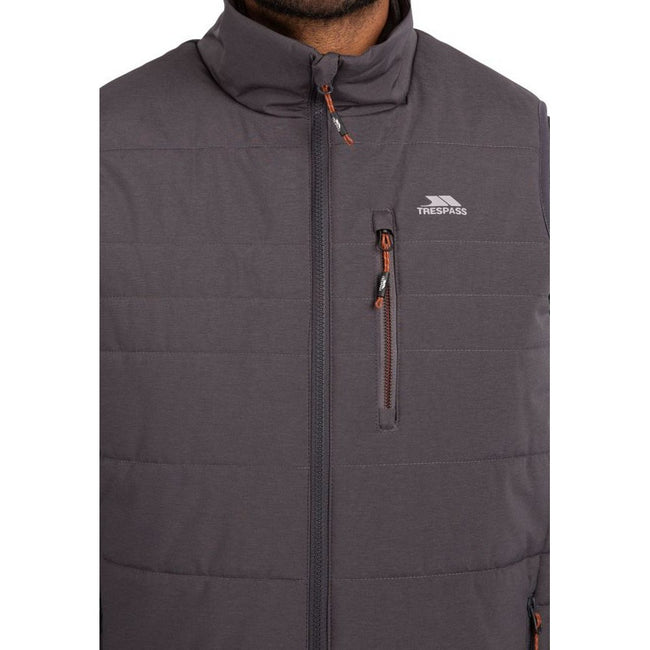 Dark Grey Marl - Side - Trespass Mens Greig Vest