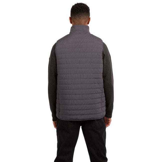 Dark Grey Marl - Close up - Trespass Mens Greig Vest