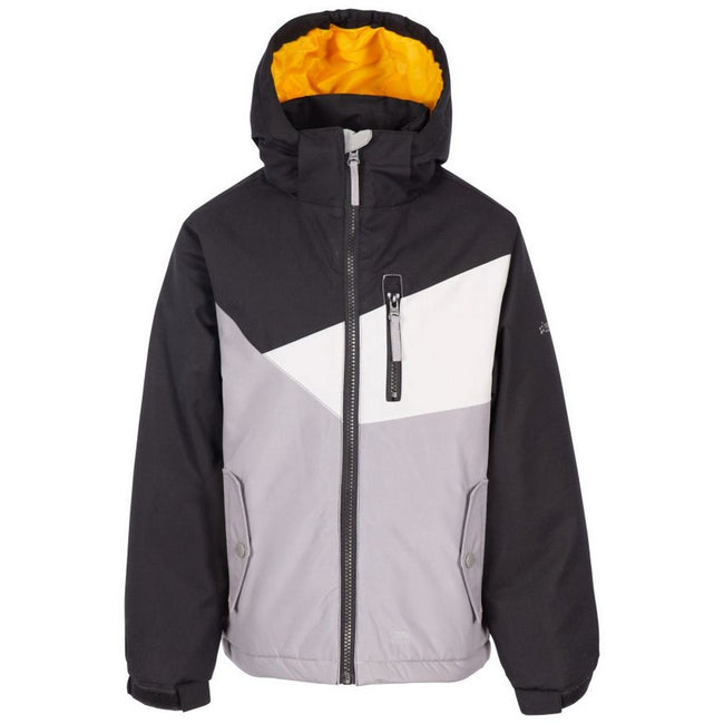 Storm Grey - Front - Trespass Childrens-Kids Smash TP50 Waterproof Jacket