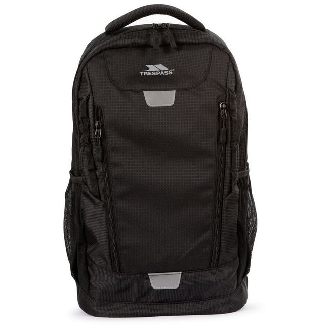 Black - Front - Trespass Thain Knapsack