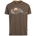 Dark Khaki - Front - Trespass Mens Longcliff T-Shirt