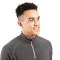 Black-Storm Grey - Side - Trespass Mens Del Base Layer Top