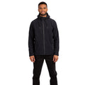 Black - Close up - Trespass Mens Sheelane Marl Fleece Jacket