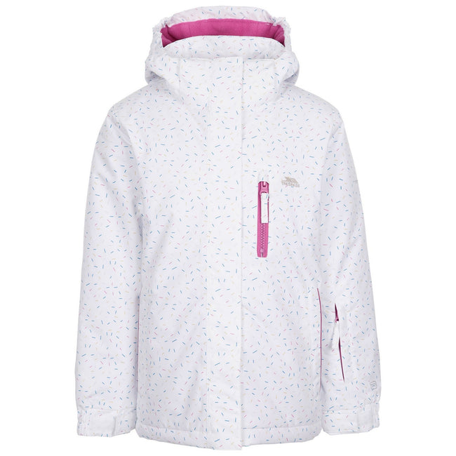 White - Front - Trespass Girls Chic TP75 Ski Jacket