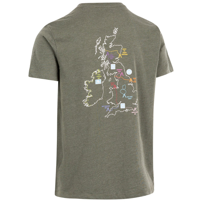 Ivy Marl - Back - Trespass Mens Quarry T-Shirt