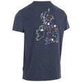 Navy Marl - Back - Trespass Mens Quarry T-Shirt