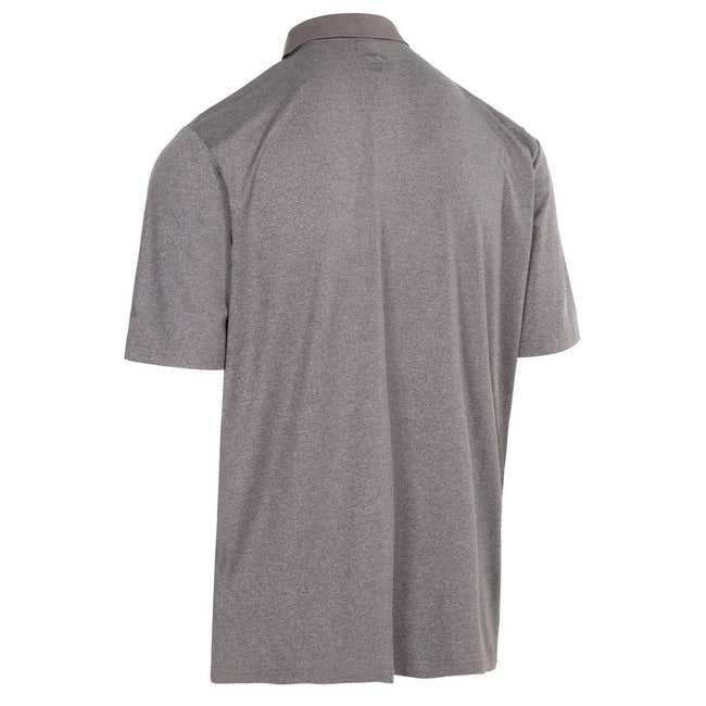 Dark Grey Marl - Back - Trespass Mens Gedding Polo Shirt