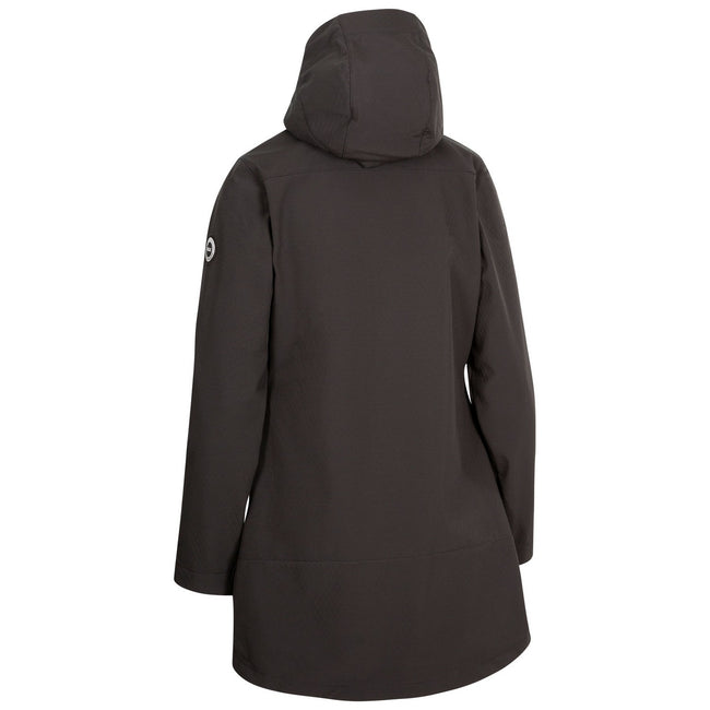 Black - Back - Trespass Womens-Ladies Samantha Soft Shell Jacket