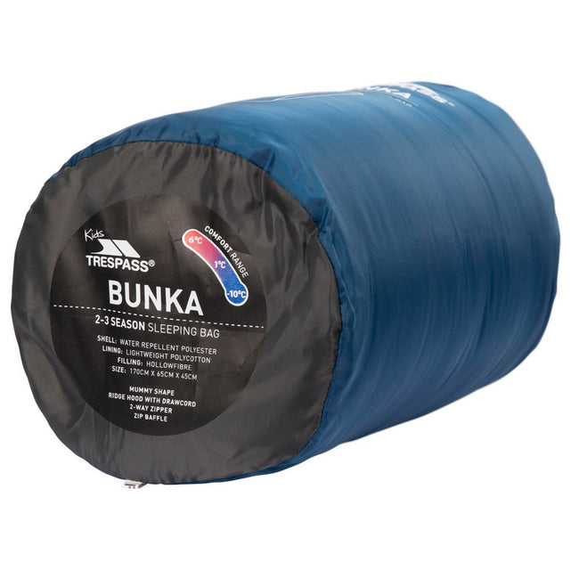 Rich Teal - Lifestyle - Trespass Childrens-Kids Bunka Sleeping Bag