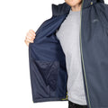Navy - Side - Trespass Mens Hagneck Soft Shell Jacket