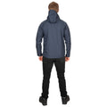 Navy - Close up - Trespass Mens Hagneck Soft Shell Jacket