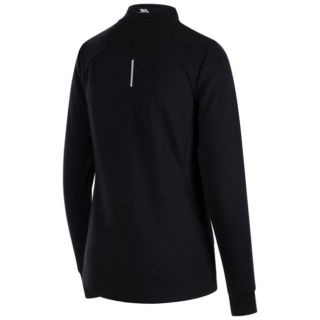 Black - Side - Trespass Womens-Ladies Ridge Track Jacket