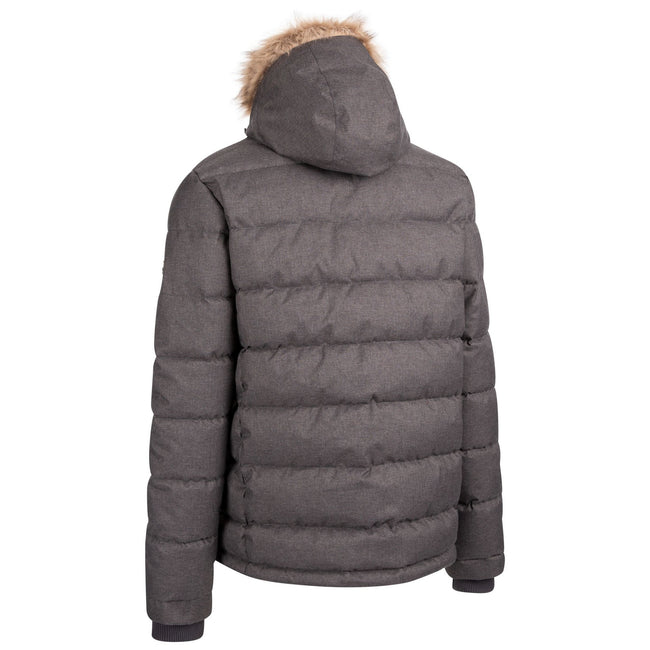 Grey Marl - Back - Trespass Mens Pagleshaw TP75 Waterproof Parka