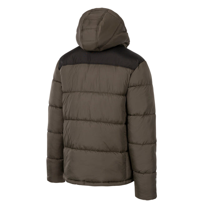Dark Vine - Side - Trespass Mens Parkstone Quilted Jacket