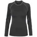 Black - Front - Trespass Womens-Ladies Exploit Long Sleeve Base Layer Top