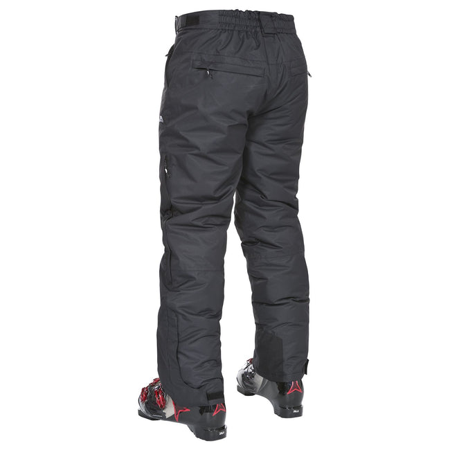 Black - Back - Trespass Mens Bezzy Ski Pants