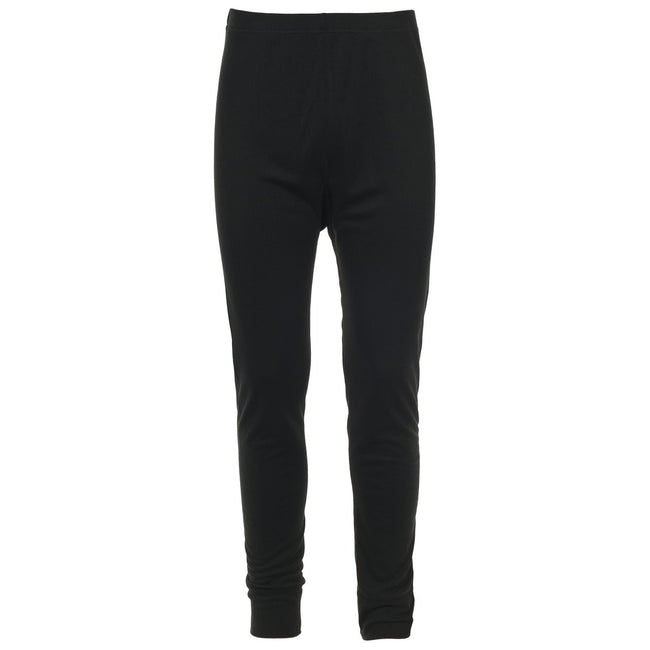 Black - Front - Trespass Adults Unisex Yomp360 Base Layer Bottoms