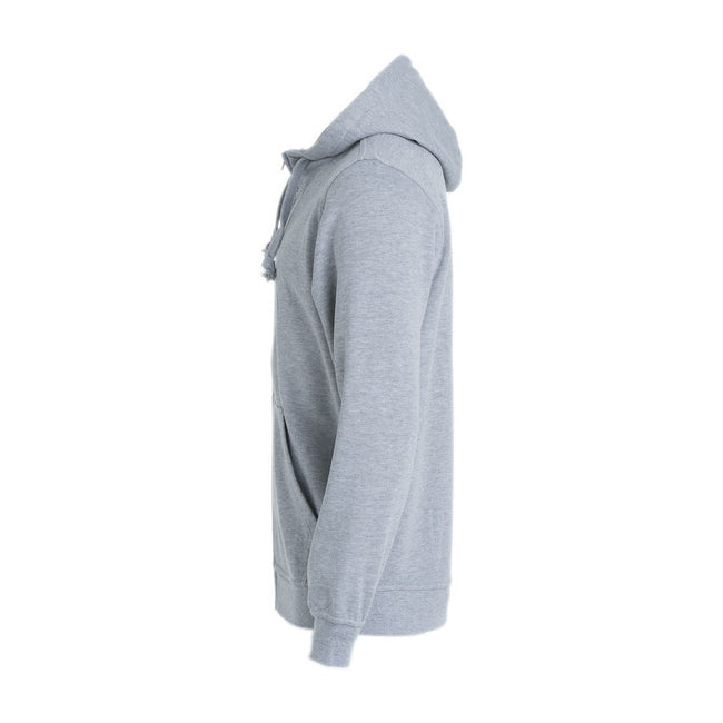 Gray Melange - Lifestyle - Clique Mens Basic Full Zip Hoodie