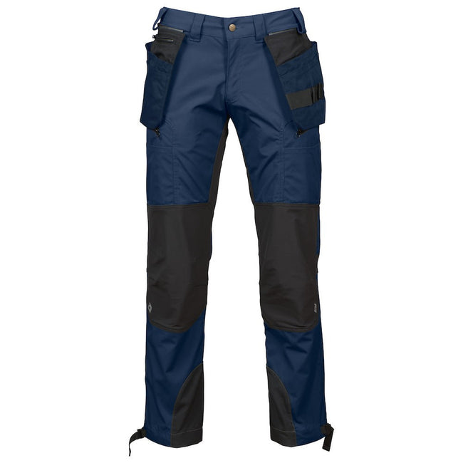 Navy - Front - Projob Mens Stretch Cargo Pants