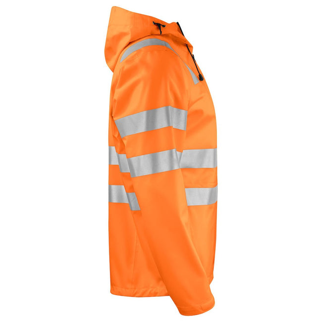 Orange-Black - Lifestyle - Projob Mens Reflective Waterproof Jacket