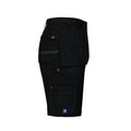 Black - Side - Projob Mens Cargo Shorts