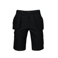 Black - Front - Projob Mens Cargo Shorts