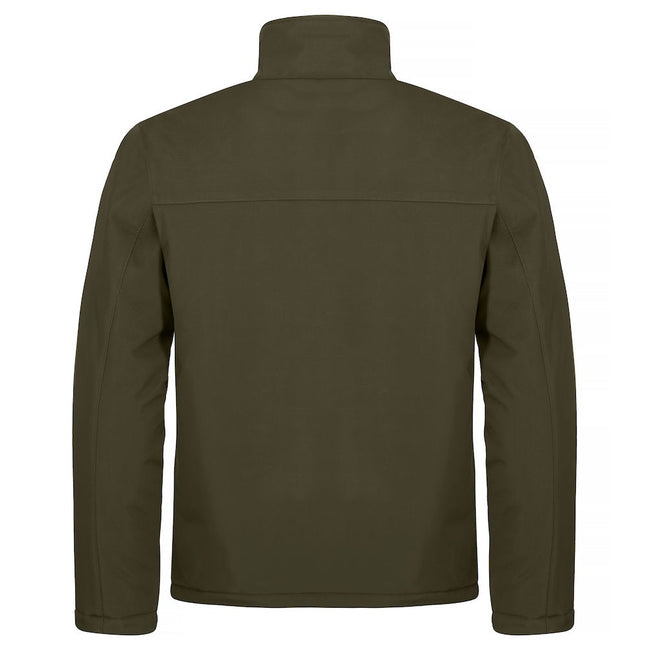 Fog Green - Back - Clique Mens Padded Soft Shell Jacket